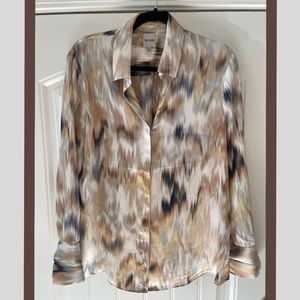 Nic + Zoe blouse with hidden front buttons